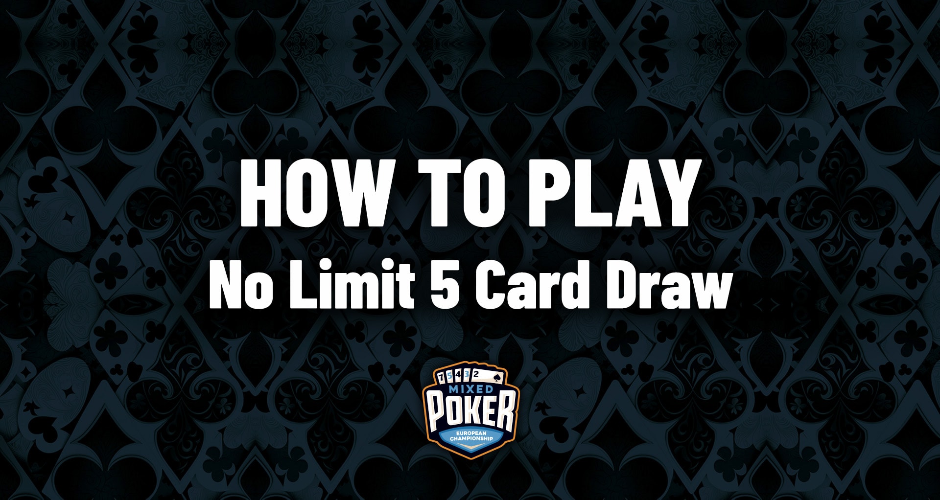 How to play No Limit 5 Card Draw
