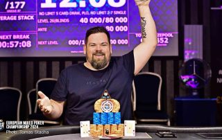 Simon Solberg winner of Welcomer Big Bet Mix at European Mixed Poker Championship 2024